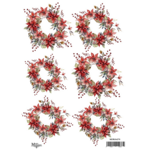 Ριζόχαρτο Maja’s Memories, 22.5x32cm, Χριστουγεννιάτικα στεφάνια, MDRA4278