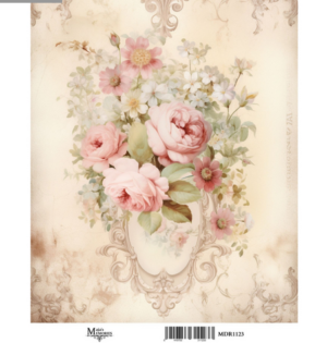 Ριζόχαρτο Maja’s Memories, 30x42cm, Background με λουλούδια, MDR1123