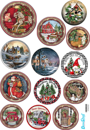 Ριζόχαρτο για Decoupage, 3700292 Μπάλες Χριστούγεννα