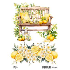 Ριζόχαρτο Maja’s Memories, 21×29.7cm, Παγκάκι και λεμόνια, MDRA4304