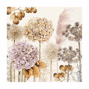 Χαρτοπετσέτα για decoupage, 1τεμ, Αποξηραμένα λουλούδια  13318690