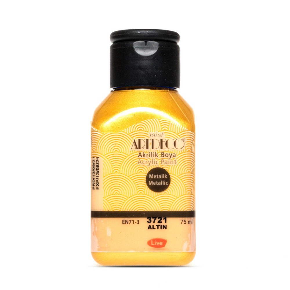 Artdeco 75ml Ακρυλικό Μεταλλικό Χρώμα Gold 3721 1 Artdeco 75ml Ακρυλικό Μεταλλικό Χρώμα Gold 3721