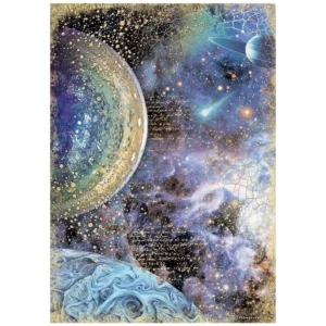 Ριζόχαρτο ντεκουπάζ Stamperia 21x29cm A4,  PLANETS,  DFSA4722