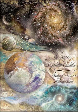 Ριζόχαρτο ντεκουπάζ Stamperia 21x29cm A4,  Cosmos Infinity Galileo Galilei, DFSA4723