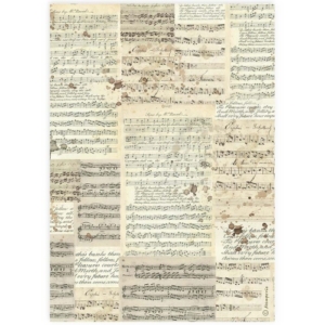 Ριζόχαρτο ντεκουπάζ Stamperia 21x29cm A4,  Music, DFSA4915