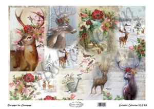 Ριζόχαρτο Artistic Design για Decoupage 30x42cm, marry Christmas