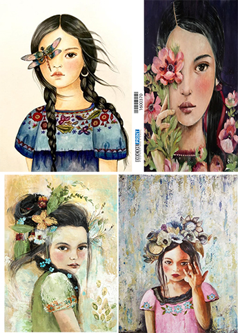 Ριζόχαρτο Α3 30X40 Art & Paint woman 1 Ριζόχαρτο Α3 30X40 Art & Paint woman