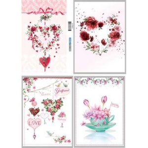 Ριζόχαρτο ντεκουπάζ  A3 VALENTINE
