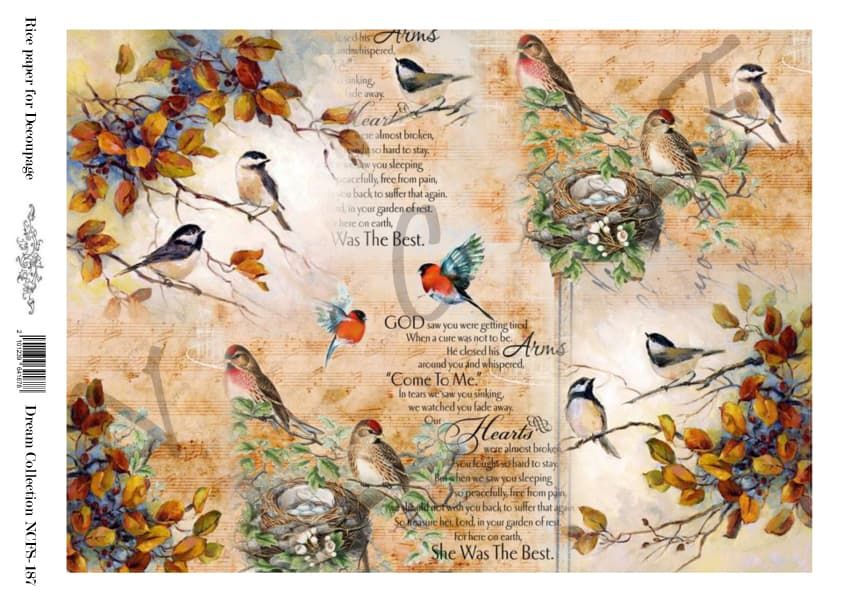 Ριζόχαρτο NCFS Dream collection για Decoupage Α4 1 Ριζόχαρτο NCFS Dream collection για Decoupage Α4