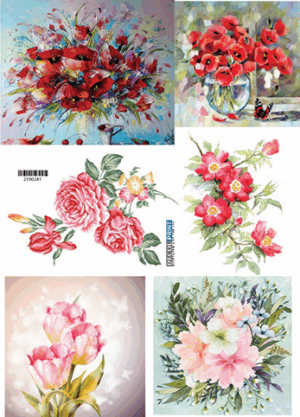 Ριζόχαρτο Α3 Λουλούδια