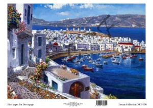 Ριζόχαρτο NCF για Decoupage 30x40cm, Dream collection Mykonos
