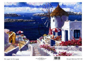 Ριζόχαρτο Artistic Design για Decoupage 30x40cm, Dream collection Mykonos 3