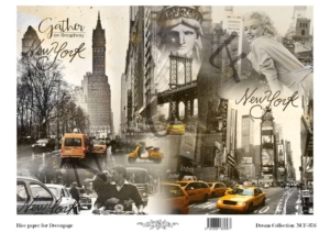 Ριζόχαρτο NCF για Decoupage 30x40cm, Dream collection New York