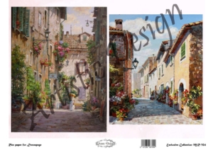 Ριζόχαρτο Artistic Design για Decoupage 30x40cm, Στενό δρομάκι