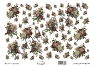 Ριζόχαρτο Artistic Design για Decoupage 30x40cm, Mπουκετάκια λουλουδιών