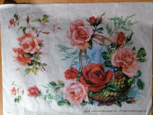 Ριζόχαρτo MONDO για Ντεκουπάζ 30Χ40cm F444G