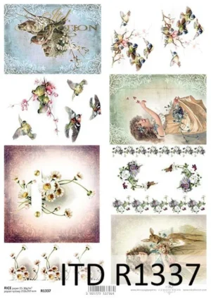 Ριζόχαρτο πασχαλινό ITD Collection, 21x29cm,