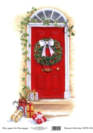 Ριζόχαρτο ντεκουπάζ  21x29cm A4, Χριστουγεννιάτικο