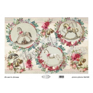 Ριζόχαρτο Artistic Design για Decoupage 30x42cm, Little horses