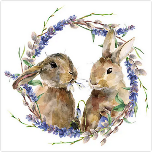 Χαρτοπετσέτα για decoupage, 1τεμ, Rabbit’s Wreath 23314855 1 Χαρτοπετσέτα για decoupage, 1τεμ, Rabbit’s Wreath 23314855